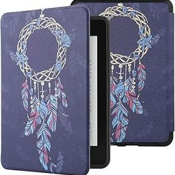 SwooK Classic Printed Magnetic Flip Cover Case for All New Kindle 10th Generation 2019 Release Model: J9G29R Flip Case Smart Folio Cover Case (Not for 10th Gen 2018 Kindle) (Dream Catcher)-picture-16