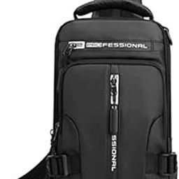 HDR MALL Men Cross Backpack Sling Bag Black/Green Waterproof Sling Backpack Bag Sling Bag for Men & Women Bag with USB Charging Port for Travel Hiking Jogging Gym Picnic Daily Use-image-49