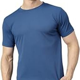Men's Solid Regular Fit Sports T-Shirt-image-16