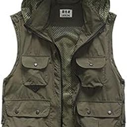 Multi-Pockets Waistcoat Causal Travelling Photography Detachable Vest M-image-1