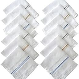 Cotton Premium Collection Handkerchiefs for Men (Light Colour) - Set of 6-image-73