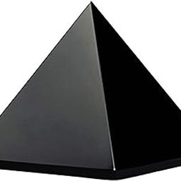 eshoppee 40-50 gm Black Obsidian Tourmaline Stone Pyramid-image-10