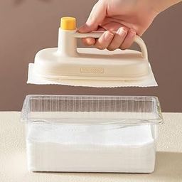 Disposable Magic Wipes Cleaning Brush with Handle, Replaceable Magic Brush Cleaning Cloth, Cleaning Brush with Tissue Paper and Velcro for Kitchen Bathroom Home & Office (with 50 pcs Tissue)-image-98