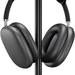 Headphone Stand Headset Holder with Aluminum Supporting Bar Flexible Headrest ABS Solid Base for All Headphones Size (No Headphones, Only Stand)-24