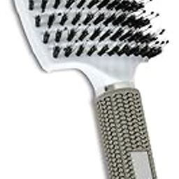 Zeyu Detangler Pain Free Boar Bristles | Hair Brush for Women, Men, Kids, Dry and Wet Detangling Hair Brush | Hair Brush for Men & Women | Flexible & Soft Nylon Bristles | Detangle Curling and Frizz Control Long Lasting Curles & Waves - For All Hair Types-picture-30
