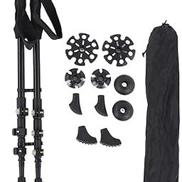 Topyond Hiking Poles, Collapsible Aluminum Walking Sticks, Ultralight Adjustable Height, Hiking Sticks for Climbing, Backpacking and Outdoor Exploration, Enhanced Grip-image-7