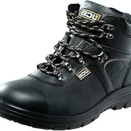 Men's Excavator Safety Shoes, Black, Size 9 | Steel Toe Cap | Anti-Slip, Shock Absorbent, Durable Work-image-48