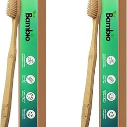 BAMBIO Bamboo Toothbrush | Eco-Friendly Wooden Handle | Biodegradable, BPA-Free Bristles | Natural Compostable Oral Care for Adults | Sustainable & Stylish Toothbrush, PACK OF 2-image-20