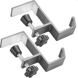 JUJUGO Headphone Stand, Set of 2, Table Hook, Screw Type, Clamp Mount, Table Hook, Convenient Goods, Easy Installation, Load Capacity 22.0 lbs (10 kg)-11