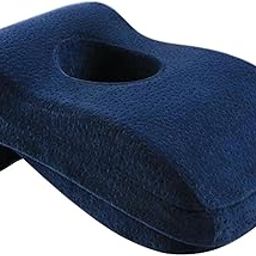 Comfortable Memory Foam Nap Pillow Multi-use Back Cushion for Office Navy-image-52