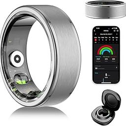 Domhong Smart Ring for Women Men - Fitness Tracker with Heart Rate/Blood Oxygen/Stress Monitor/Steps/Sleep Tracking, No App Subscription, 5ATM Waterproof Health Rings-image-15