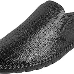 Men Black Leather Sandals (18-753)-image-51