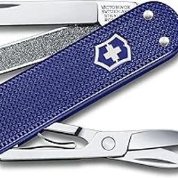Victorinox Swiss Army Knife - FRESH. STYLISH. COLORFUL SWISS CLASSICS - 5 Function, Multitool with a Pair of Scissors in Alox Scales - Night Dive, 58 mm-29