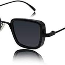 Metal Branded Stylish KABIR Singh Sunglasses (Black Black) for Men and Boys |Woman and Girls-picture-21