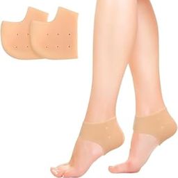 Silicone Heel Cups & Ankle Sleeves for Friction Protection, Cracked Heels, Heel Pain Relief – Reusable Foot Care for Men & Women-image-41