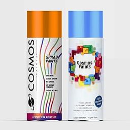Cosmos Paints Hanuman Orange & Wuling Blue Spray Paint - Combo Offer (Pack of 2)-image-4