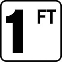 INLAYS INC. Inlays Vinyl Stick-on 1 ft Depth Marker for In Ground Pools V620010-image-63