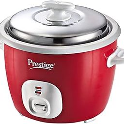 Prestige Delight Electric Rice Cooker Cute 1.8-2 700 watts with 2 Aluminium Cooking Pans (1.8 Liters, Red)-picture-21
