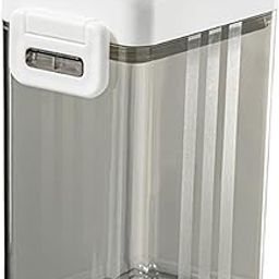 FABLOFT® Cereal Container Rectangle Grain Tank Sealed Lid for Cupboard Cabinet Snacks Gray 600ml-image-92