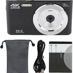 16X Digital Zoom Camera with 2.8in Screen, 4K 44MP High Resolution, Shock Proof Plastic Housing, for Photography Lovers, Easy Data Transmission and Built in Fill Light (Black)-picture-22