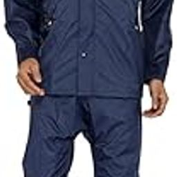 ankle length Rain Coat for Men Waterproof for Bike Raincoat for Men with Hood Nylon Material. Set of Top and Bottom.-picture-31
