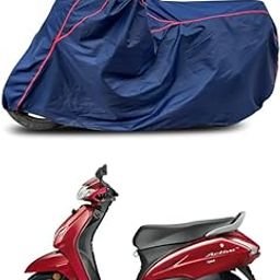 GOSHIV Waterproof Scooter Cover Compatible with Honda Activa Quality Fabric Heat Protection Double-Stitched UV Protection (Blue)-46