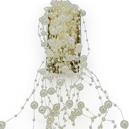 Wrap Concepts Pearl String (Pack of 50) | Decoative Item for Crafts, vase Filling, Weddings, Birthday Parties, Home Decor, DIY and Other. (Ivory)-image-67
