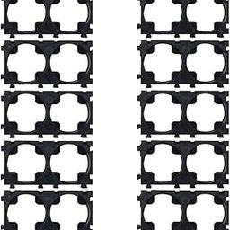 (10PCS) 2 Cell Battery Spacer 18650 Radiating Shell Plastic Batteries Holder Bracket DIY Anti Vibration Battery Storage Case-18