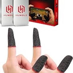 Humble Gaming Thumb & Finger Sleeves – Anti-Slip, Sweat-Proof, High Precision for PUBG, COD, Freefire & Other Mobile Games – Breathable, Washable & Universal Fit – 2 Pairs (4 Pcs)-10