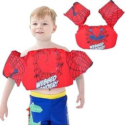Proberos® Swim Floating Vest for Kids, PVC Arm Floats Beginners Safe Red Cartoon Toddler for 30-55 lbs-image-44