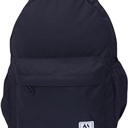 Classic Backpack with Water Bottle Pocket, Casual Daypack, Side Storage (Black)-23