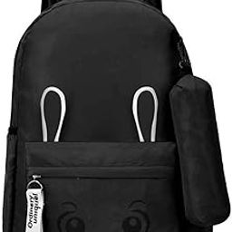 Women's/Girls Preppy Style Fashion Waterproof Women Girls Backpack Korean Design Drawstring Chain travel College Office Bag Laptop Backpack (LMNO-006)-image-49