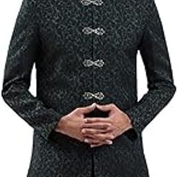 Men's Silk Blend Sherwani Only Top - Silk Blend Jacquard Indo Western for Men-image-39