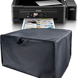 Printer Dust Cover Compatible for Epson L485 Multi-function WiFi Color Ink Tank Printer,Premium Nylon, Water-Resistant, Durable, Anti-Static Protection for Home & Office Printers (Dorca)- Black-10