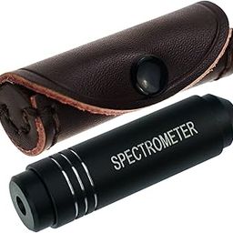 TEKCOPLUS Handheld Diffraction Spectroscope, Pocket-Sized Grating Gemological Spectrometer, Gem Tool Jewelers Eye Loupe for GIA Use and Quick Identification, Gemstone Jewelry Magnifier-1