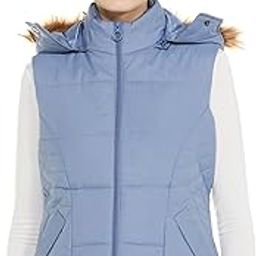 Women's Casual Sleeveless Standard Length Jacket With Detachable Hood Lightweight, Stylish, And Perfect For Layering-picture-8