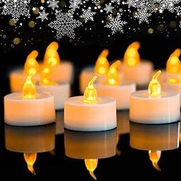 Electric Candles 24 Pieces – Uplayteck LED Candles Battery Operated Flameless Candles Smoke-Free Always Bright Effect, 100% Safe, LED Tea Lights for Home Festivals Decoration, Weddings and Parties-picture-22