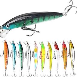 Vinayakart Fishing Lure Hard Bait Plastic Fishing Lures Length 12cm, per pcs 8 g Pack of 5 Pcs.(Note:-Any 5 Fishing Lures)-image-13