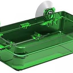 BNF® 4xSuction Cup Reptile Feeder Dish Water Food Bowl Basin for Chameleon 6.5x13.5x2.5cm Green|Pet Supplies | Reptile Supplies|1 Suction Cup Reptile Feeder(4 Pack)-image-57