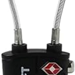 Wildcraft Metal TSA Approved Wired Lock for Bag, Luggage, Travel, 3 Digit Lock Combination - Black-image-98