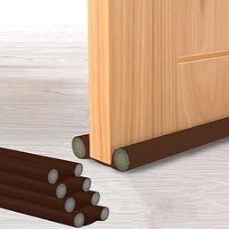 Zelistick Door Bottom Sealing Strip Guard for Home | Door Stoppers | Door Seal | Door Closers | Sound-Proof Reduce Noise Energy Saving Weather Stripping | Waterproof | (Brown) | (39 inches, Pack of 6)-image-48
