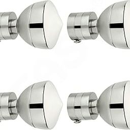 FAST Cbs70 Stainless Steel Metal For 1Inch Window Solid Opaque Curtain Rod Pocket Bracket End Knob Finials Accessories - Pack Of (4)-image-17