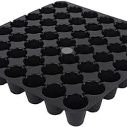 Seedling Tray, 49 Cavity, 7x7 Grid Plant Germination Tray, Pack of 10 Seedling Trays for Plants, Seed Tray and Plant Tray, Reusable Trays for Garden Plantation-image-57