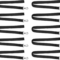 SAZ DEKOR 10x Horses Water Bucket Straps Nylon Hanging Strap Hay Nets Water Buckets Unadjustable Black-image-49