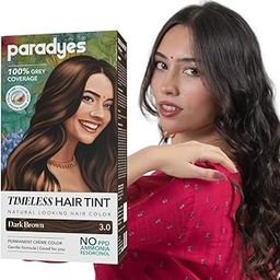 Paradyes Mini Dark Brown Timeless Hair Tint, Permanent Crème Hair Color for Hair & Beard, Complete Grey Coverage, Formula Free from PPD, Ammonia, & Resorcinol, 3.0 Dark Brown, 60 GRAM-image-18