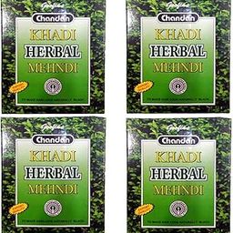Goofin's Chandan Khadi Herbal Black Mehndi with Neem & Henna | Natural Hair Color for Smooth, Shiny, and Healthy Hair (Black, Pack of 4, 260g Total)-image-38