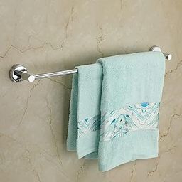 U-S-F BATH ACCESSORIES Stainless Steel 24 Inch Towel Rod | Towel Rack For Bathroom | Towel Bar | Towel Hanger | Towel Stand/Bathroom Accessories-Round (2 Feet | Chrome Finish) Made In India-image-99