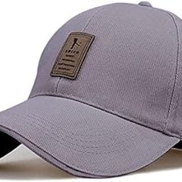 Mens & Womens EDIKO Cotton Adjustable Cap Quick Drying Sun Hat Protection for Summers Outdoor Activites Sports Baseball Hat (Freesize) (Grey)-image-11