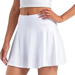 Women's High Waisted Tennis Skirts Golf Skorts with Inner Shorts for Athletic Running Workout Sports-image-41