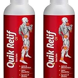 Quik Relif Ayurvedic Pain Oil | Pain Relief for Muscle, Joint & Back Pain | 100% Natural Ingredients | Lightweight and Non-Sticky Pack of 2 (50ml each)-image-68